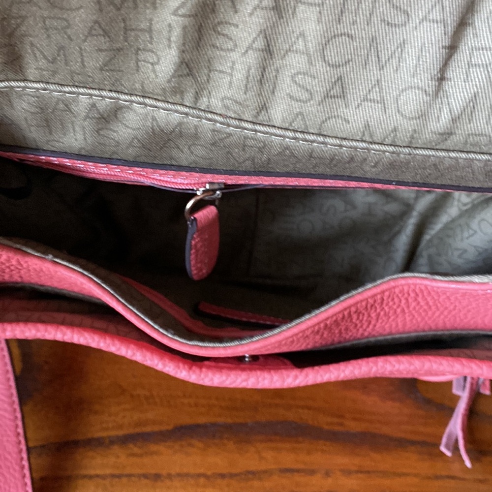 SOLD NWT Isaac Mizrah Crossbody purse. Hot color for Spring. - Picture 10 of 15